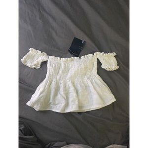 White Brandy of the shoulder Top